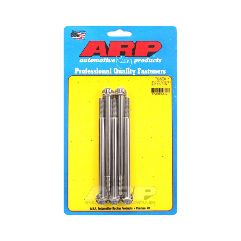 Set de șuruburi și piulițe universale ARP 5/16-24 – Oțel inoxidabil, 12 bucăți x 5 - ARP-712-5000 - 712-5000 - 3666618197531